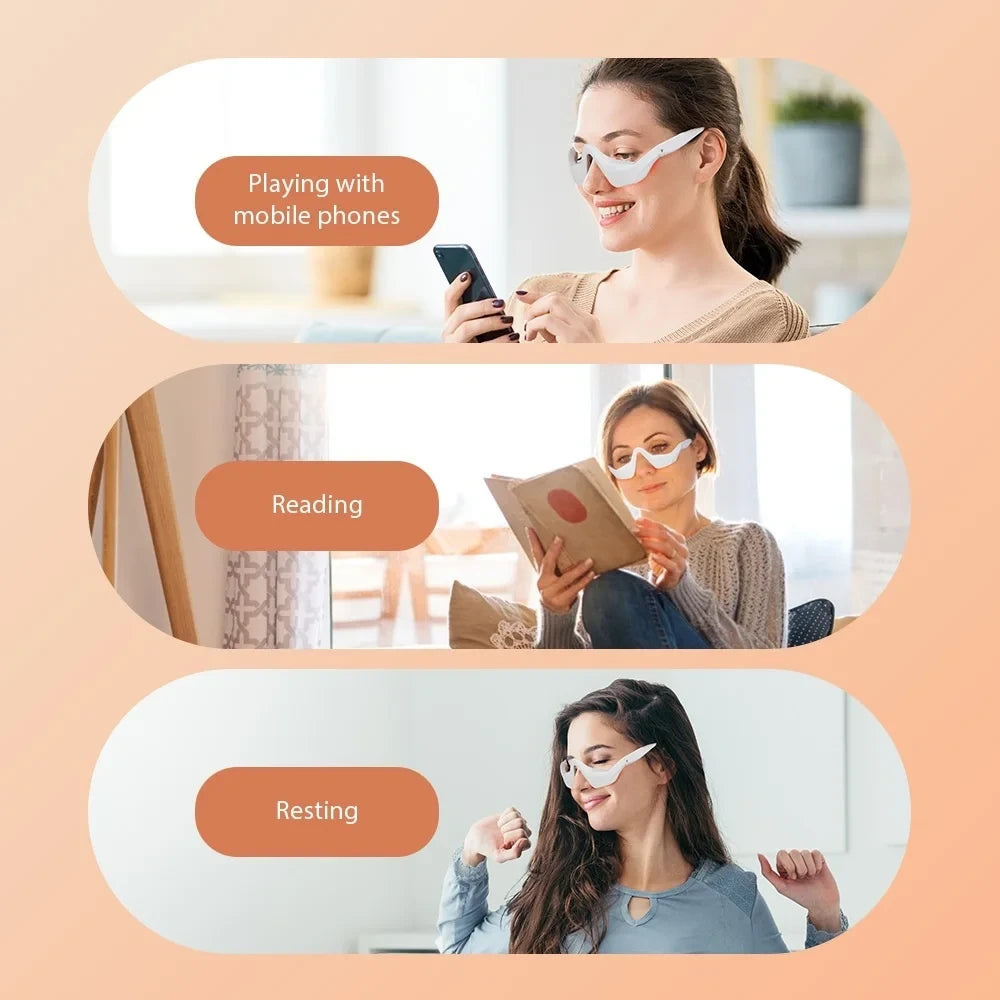 Plufo's 3D Eye Massager Glasses for Anti Wrinkle