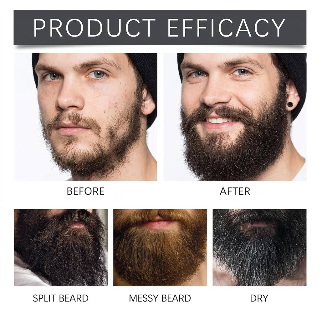 Plufo's Beard Growth Oil & Derma Roller Kit
